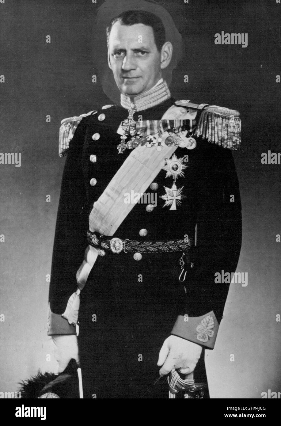 S.M. König Frederik IX. Von Dänemark. 13. Dezember 1949. (Foto von Camera Press Ltd). Stockfoto