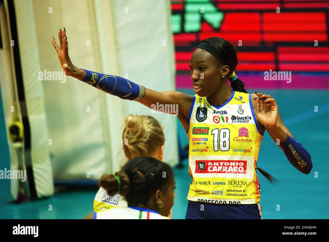 EGONU PAOLA (Imoco Volley Conegliano) im Viertelfinale - Vero Volley Monza gegen Carraro Imoco Volley Conegliano, CEV Champions League Volleyballspiel der Frauen in Monza (MB), Italien, März 09 2022 Stockfoto