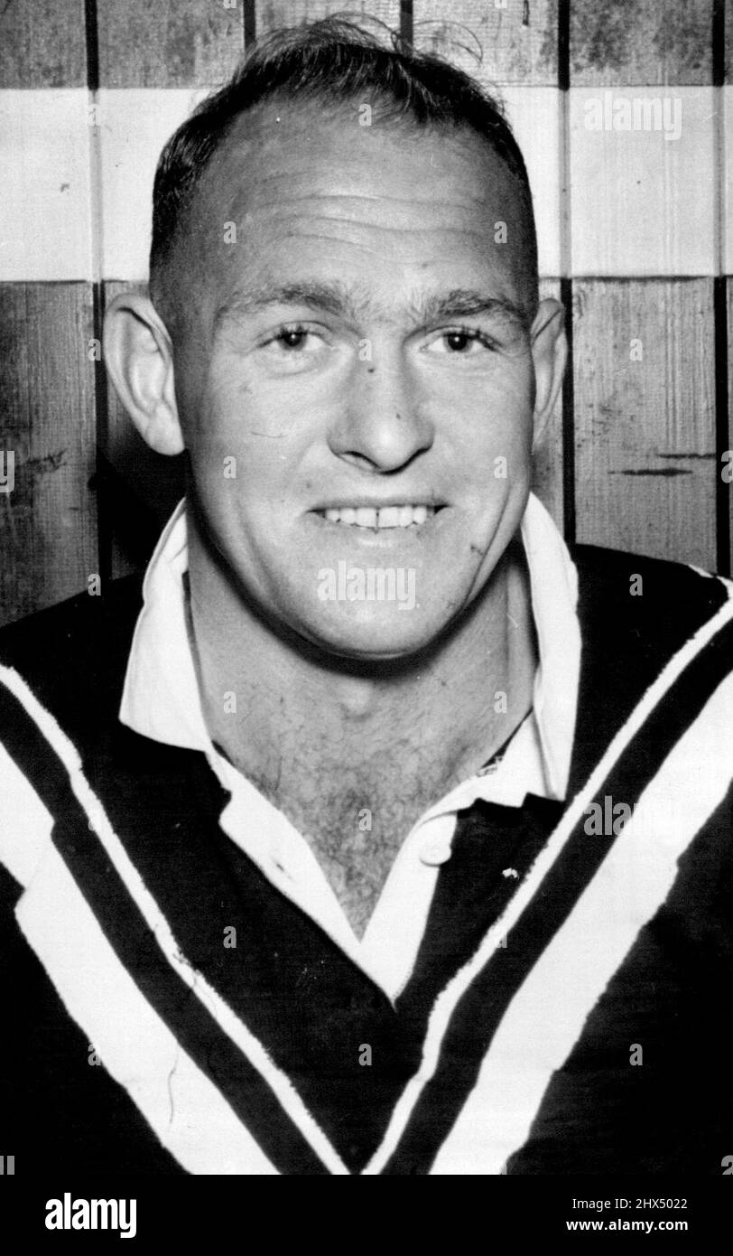 Cliff Johnson, N.Z. Capt. 4. Juni 1951. Stockfoto