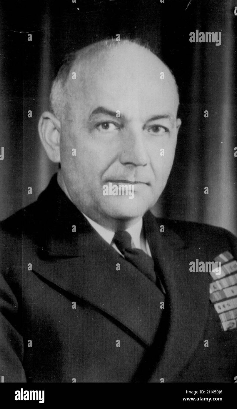 7. Flottenkommandant -- Vize-ADM. Arthur D. Struble (oben) ist Kommandant der Siebten US-Flotte mit Sitz im philippinischen Guam-Gebiet, die aufgerufen werden kann, um die Befehle von Präsident Truman für Männer und Waffen zur sofortigen Hilfe Südkoreas auszuführen. 27. Juni 1950. (Foto von AP Wirephoto). Stockfoto