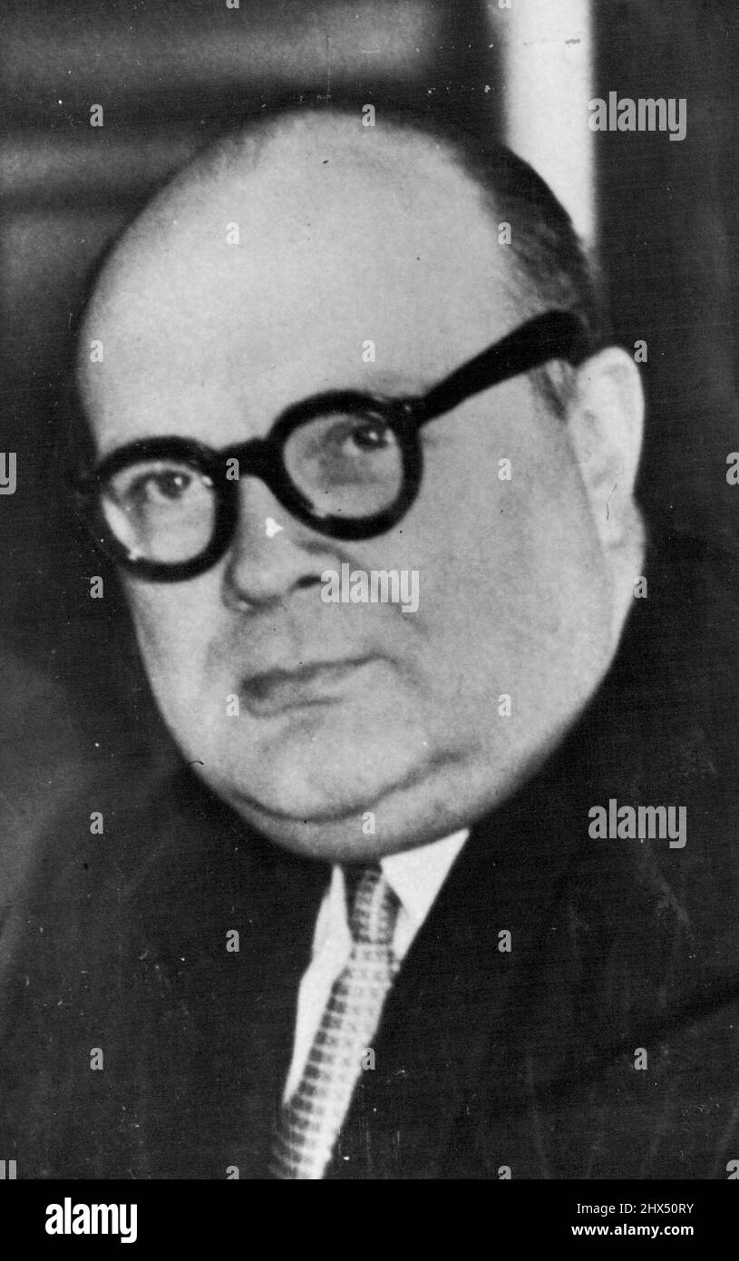 P. H. Spaak. 20. März 1949. (Foto durch Bildabteilung) Stockfoto