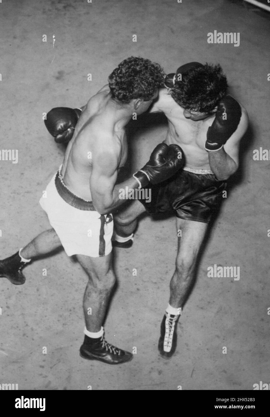 ALF Sands V Don Johnson. 30. Juli 1953. Stockfoto