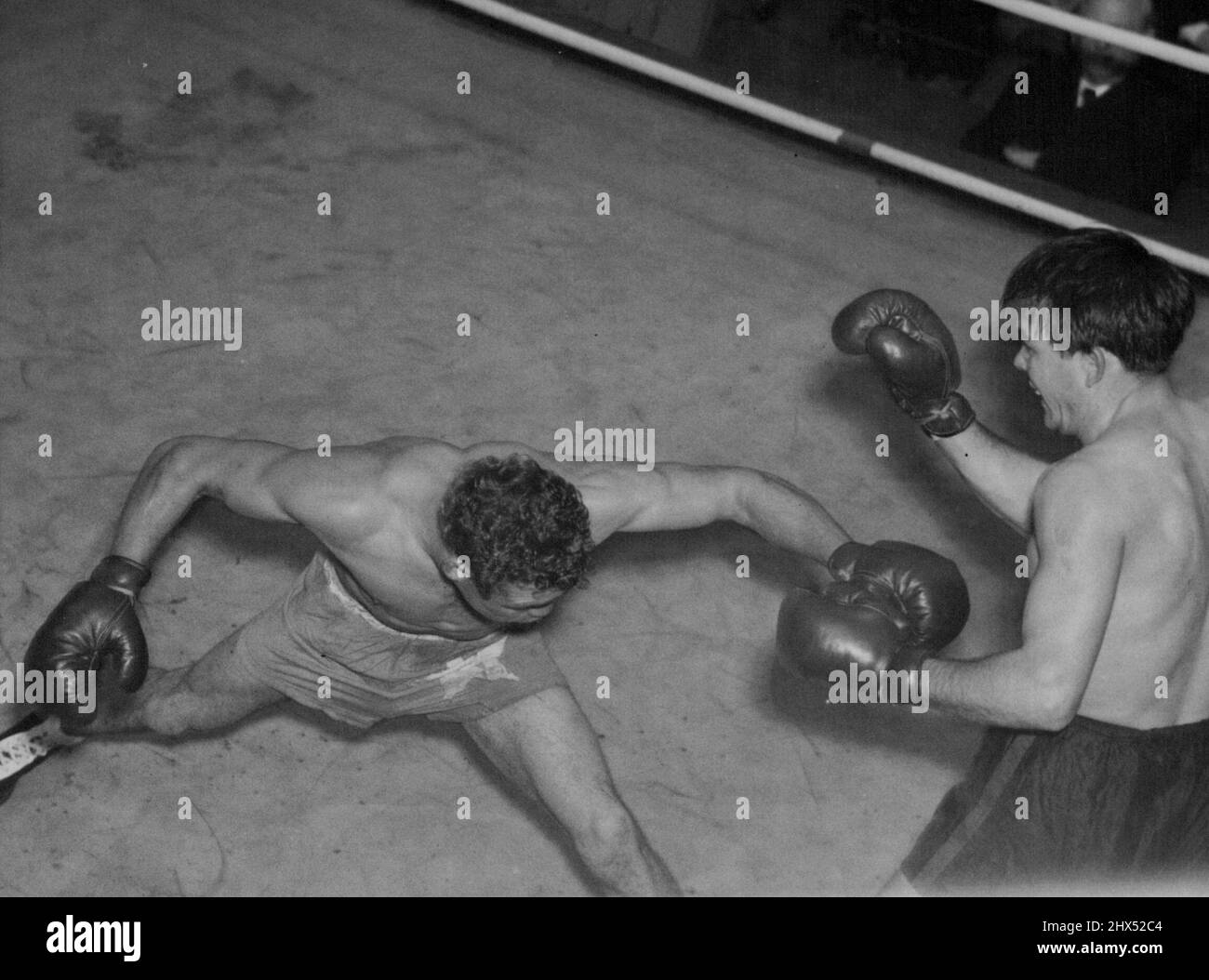 Clem Sands - Boxer. 6. Juni 1951. Stockfoto