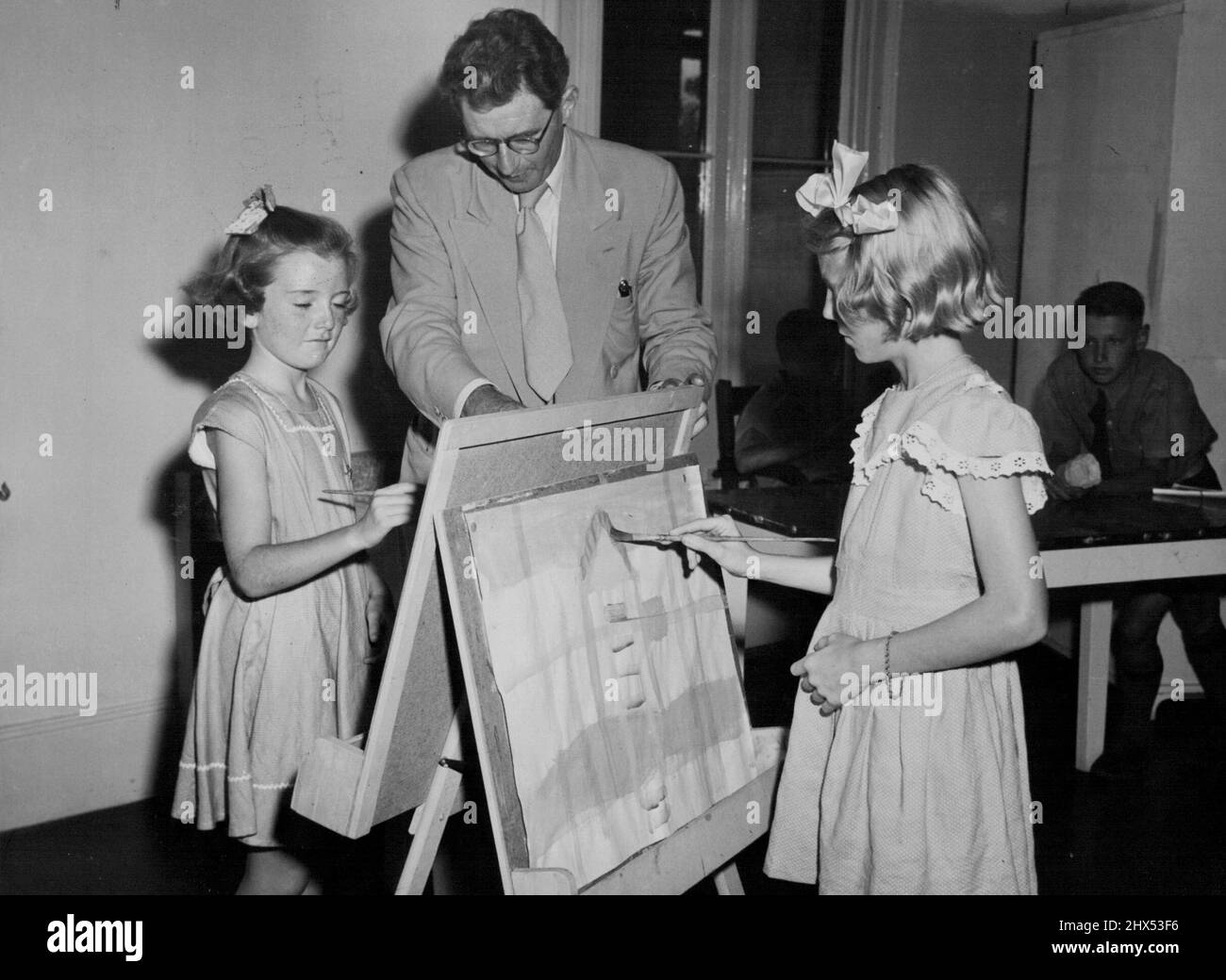 Professor Schonell. 25. Februar 1953. (Foto von David R. Jones). Stockfoto