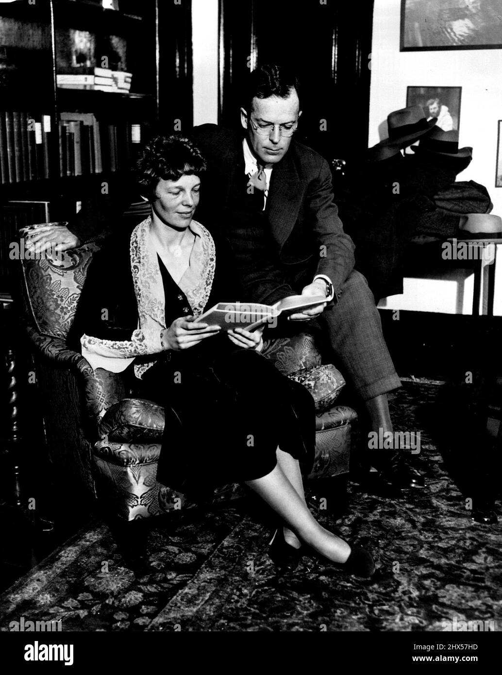 George Putnam - Ehemann von Amelia Earnhart - Persönlichkeit. 02. April 1931. (Foto von „International News Photos, INC.“). Stockfoto
