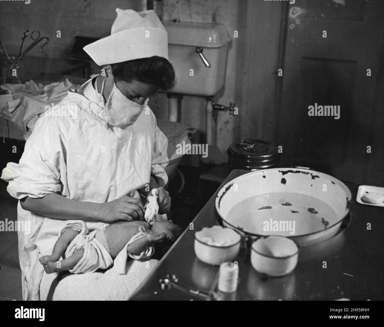 Mutterschaft - Krankenhäuser & Szenen - Krankenhaus & Medizin. 19. September 1951. Stockfoto