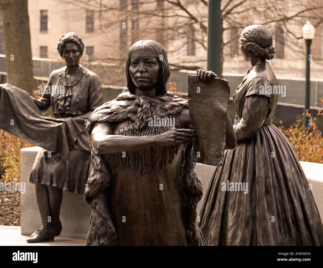 Stimmen aus dem Garten: Das Virginia Women's Monument in Richmond VA Stockfoto