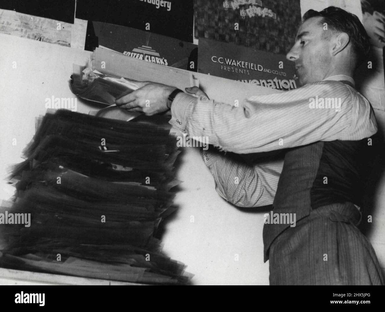 Mr. Porter „Australiens Walt Disney“. 27. Februar 1939. Stockfoto