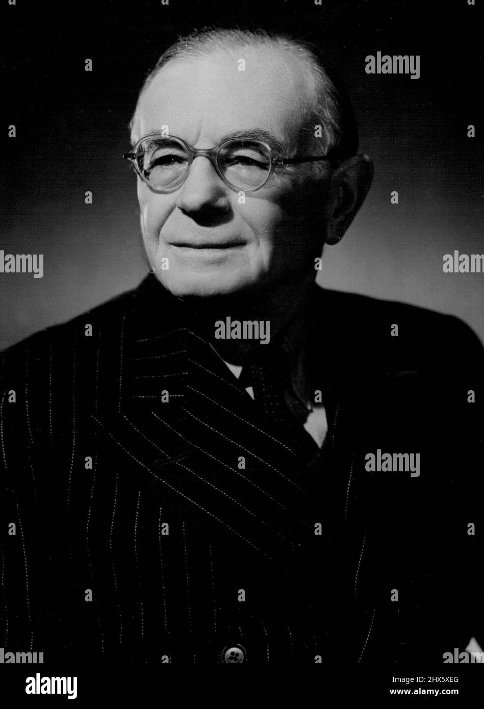 Die Rt. Hon. Leopold S. Amery. PC., C.H.'Elder Statesman' der Konservativen Partei. 08. November 1951. (Foto von Kamera Drücken Sie). Stockfoto