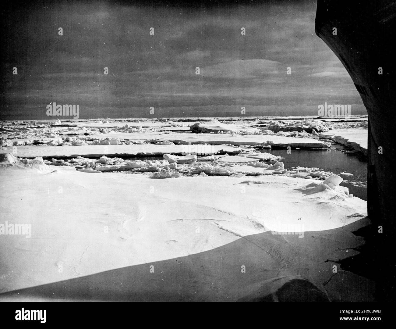 Arctic Expedition - Lincoln Ellsworth Expedition - 1933, 34, 35. 24. Februar 1936. Stockfoto