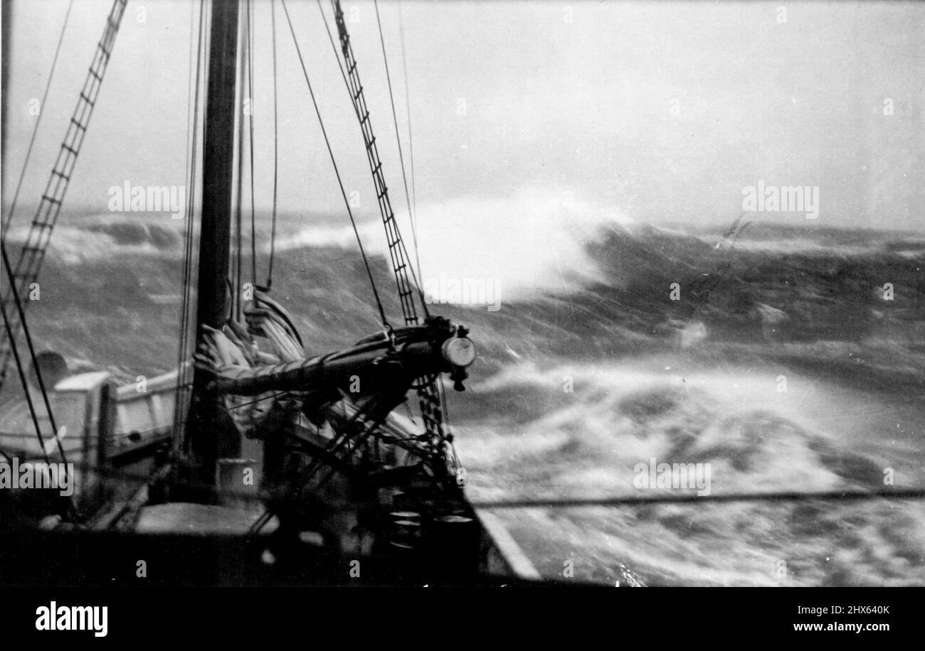 Ellsworth A-18. Ellsworth Expedition 1933-34. 9. April 1934. Stockfoto