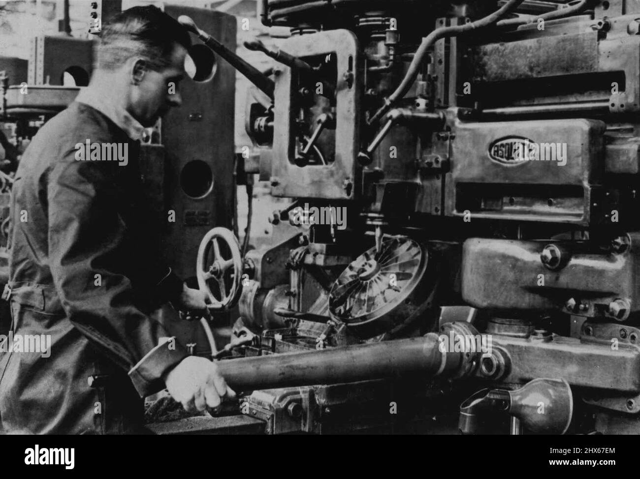 Hamburg Aircraft & Factory. 14. November 1937. (Foto von topic Press Agency Ltd.). Stockfoto