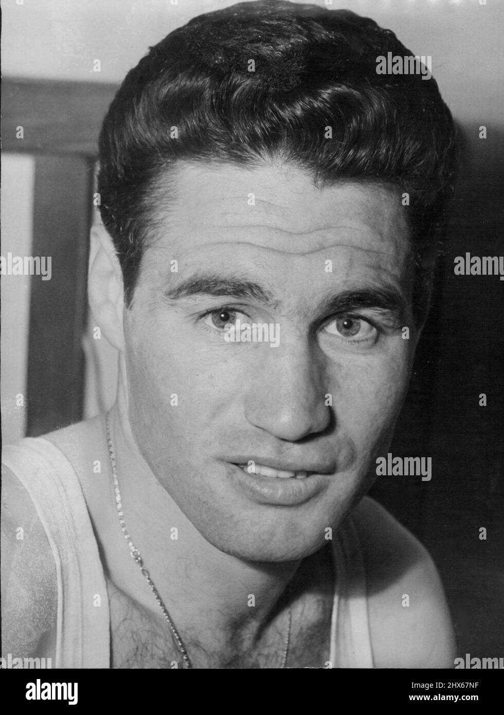 G. Zuddas, Boxer. 01. Juni 1954. Stockfoto