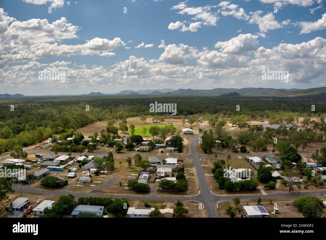 Luftaufnahme der Nebo Central Highlands Queensland Australien Stockfoto