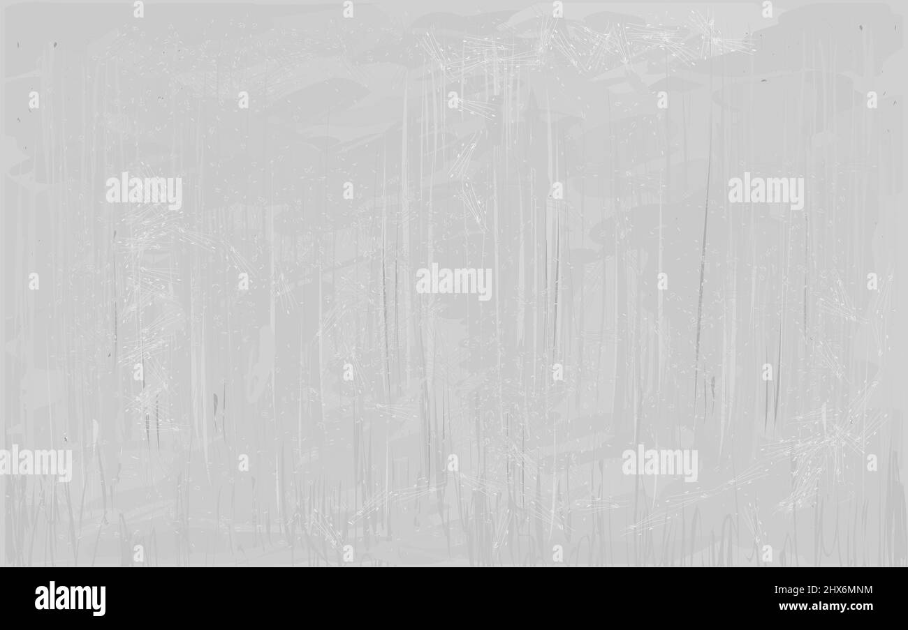 Verwitterte graue Betonwand mit Mängeln, fleckig im Grunge-Stil. Abbildung. Stockfoto
