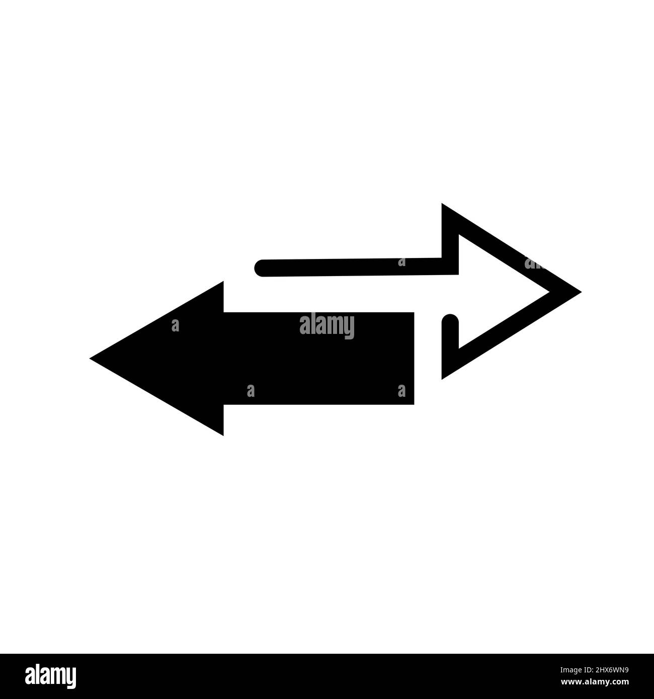 Abstraktes Vektor-Symbol auf der weißen, Illustration isoliert für Grafik-und Web-Design. Einfaches, flaches Symbol. Stock Vektor