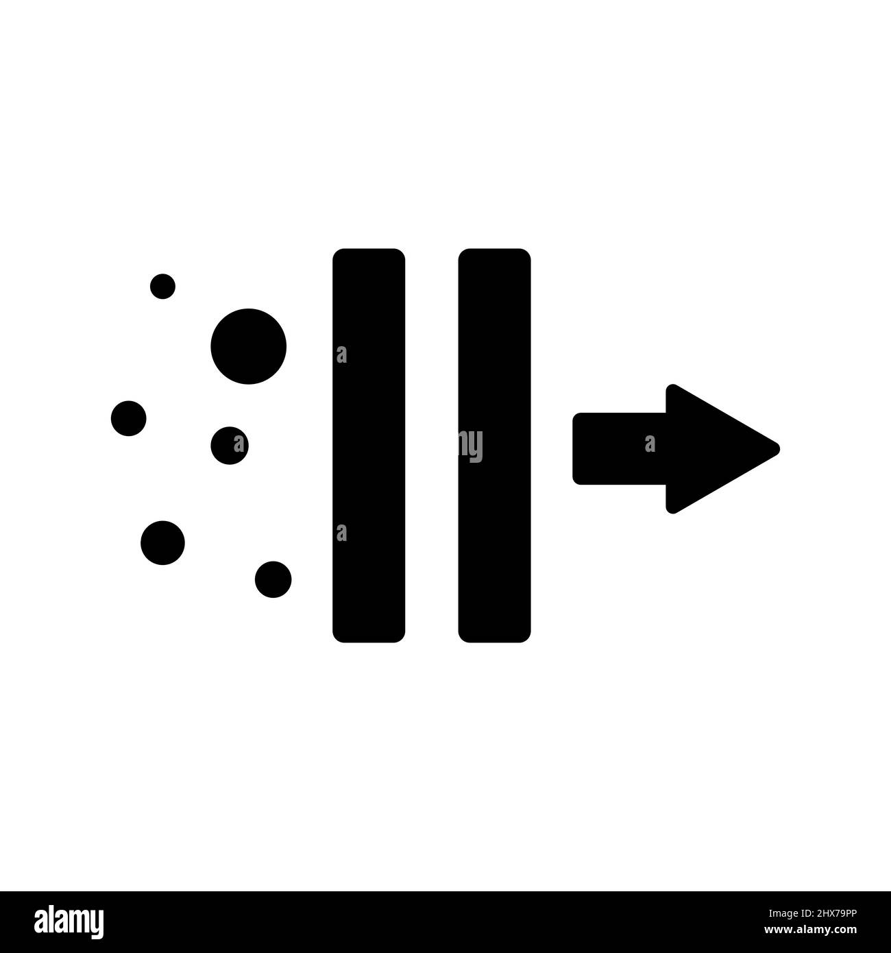 Abstraktes Vektor-Symbol auf der weißen, Illustration isoliert für Grafik-und Web-Design. Einfaches, flaches Symbol. Stock Vektor