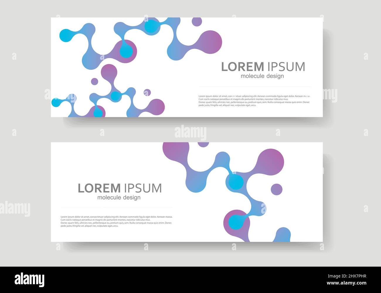 Abstraktes Moleküldesign Stock Vektor