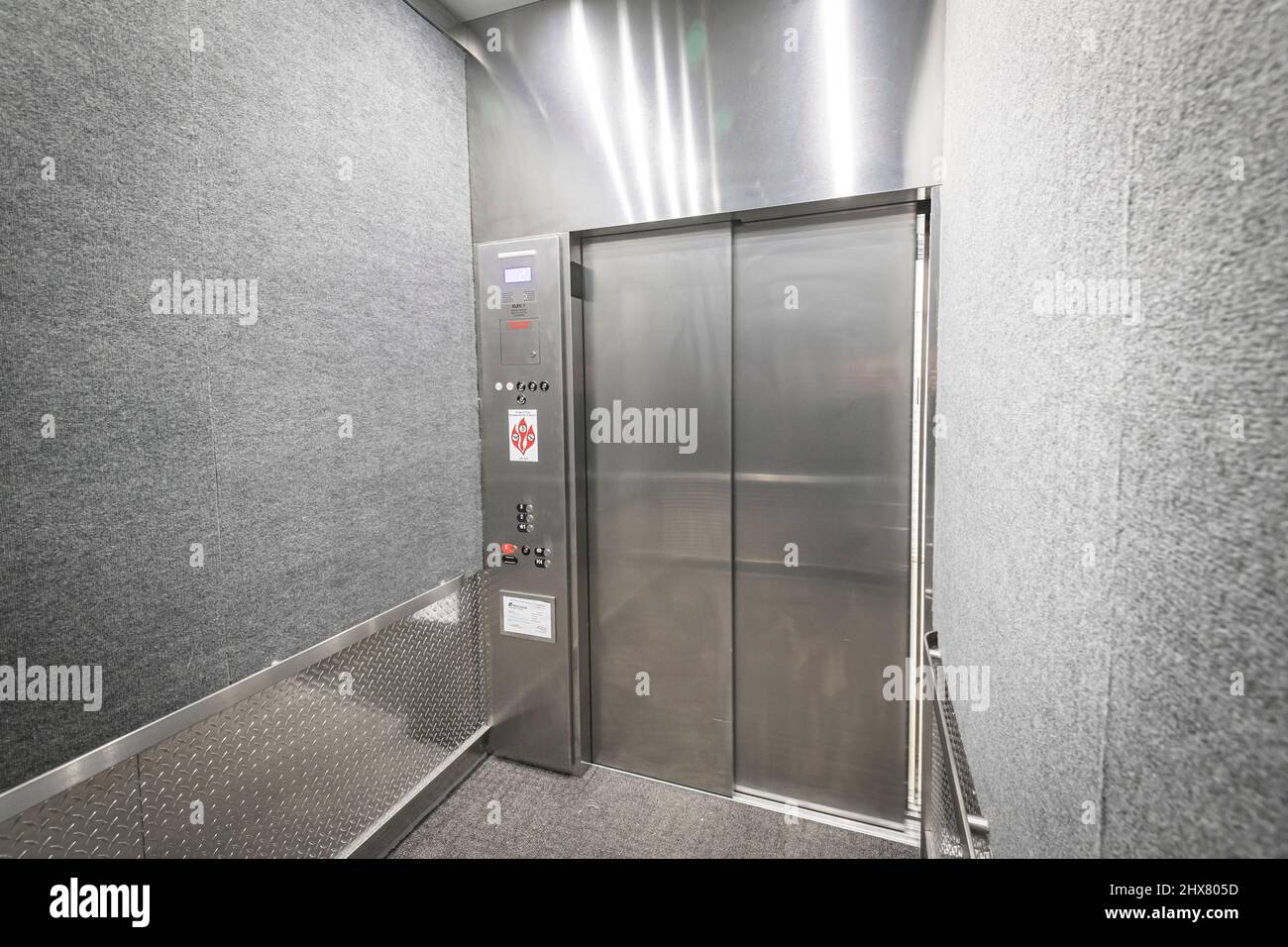 Aufzug-Interieur Stockfoto