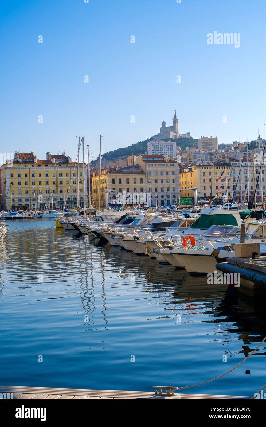 Vieux Port, Marseille Frankreich Paca 13 Stockfoto