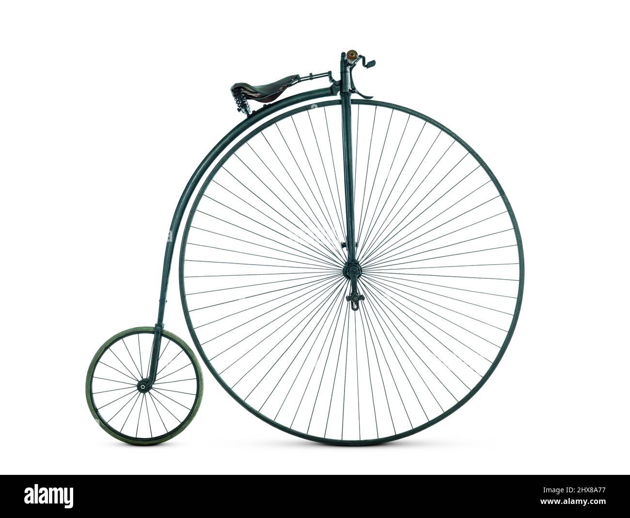 Normal (Penny Farthing), 58-Zoll-Vorderrad, 1870s, Seitenansicht Stockfoto