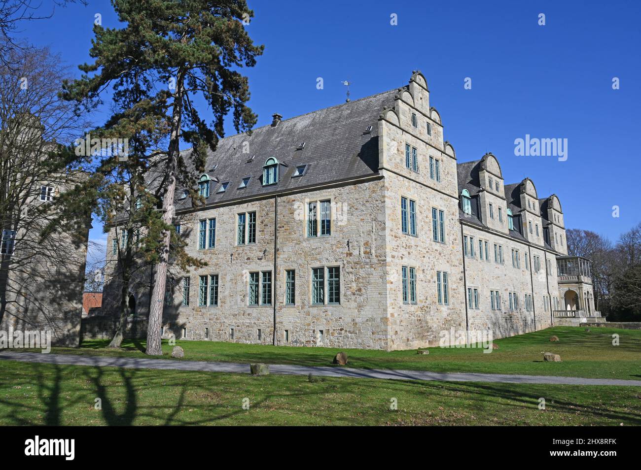 Schloss im Weser Renaissance Stil Stockfoto