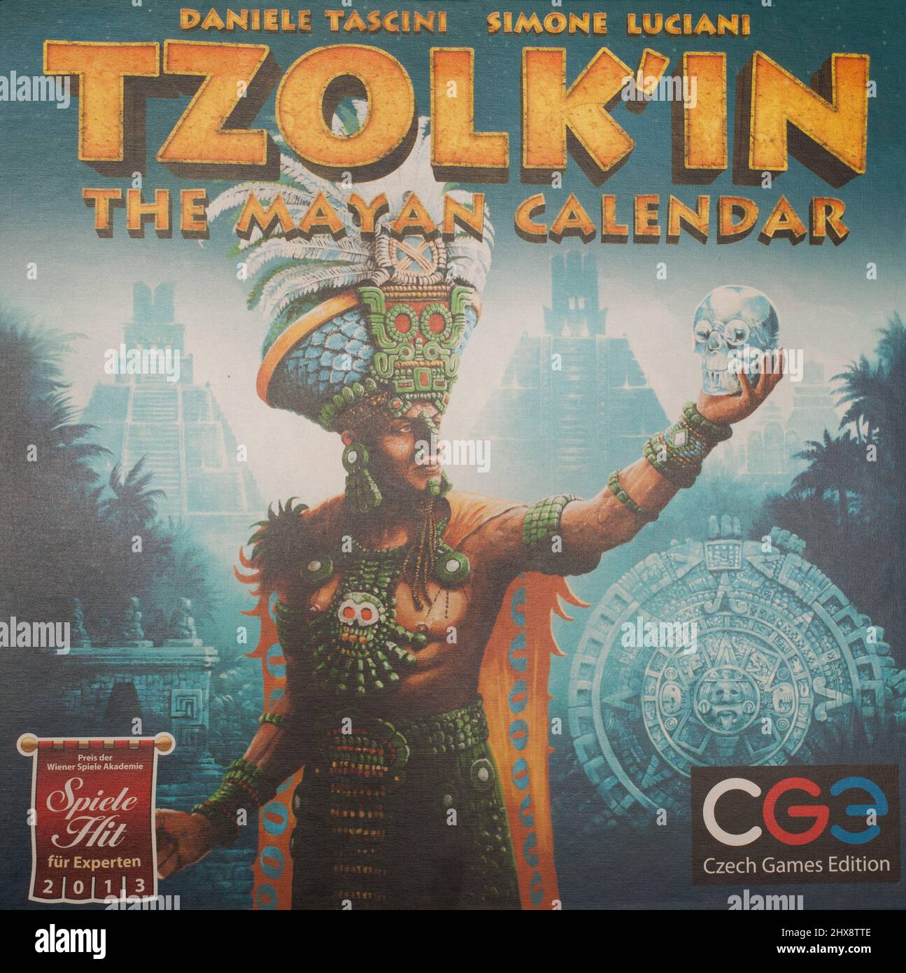 Das Brettspiel, Tzolk'in der Maya-Kalender Stockfotografie - Alamy