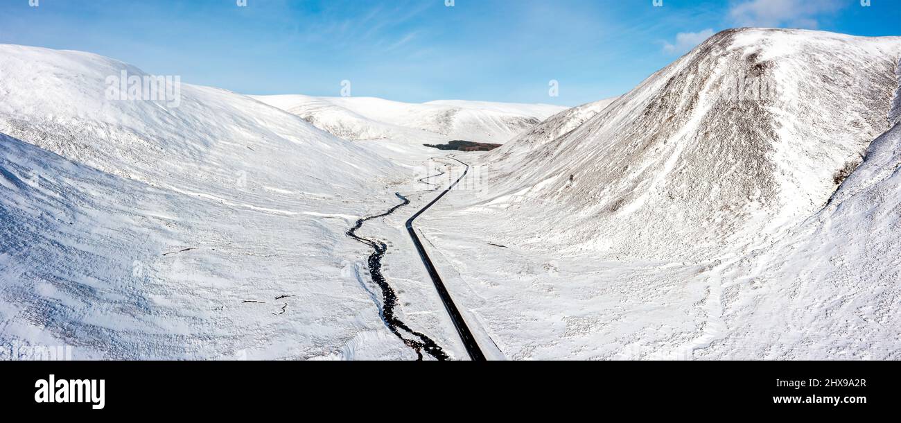 The Snowroads Scenic Route, A82, Glenshee, Schottland, Großbritannien Stockfoto