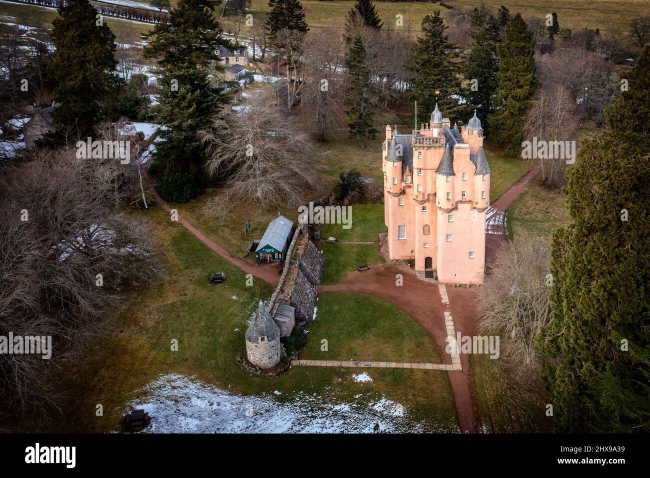 Craigievar Castle, Alford, Aberdeenshire, Schottland, Großbritannien Stockfoto