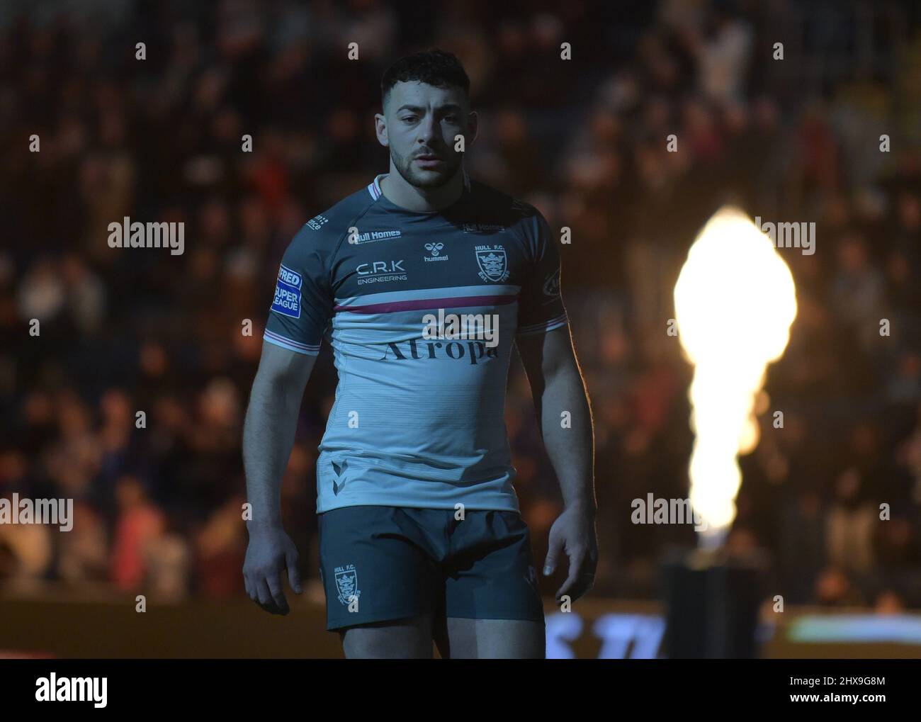 Leeds, Großbritannien. 10. März 2022. Rümpfe Jake Connor vor dem Betfred Super League-Spiel zwischen Leeds Rhinos und Hull FC am 10.03.2022 im Headingley Stadium, Leeds, Großbritannien Credit: Craig Cresswell/Alamy Live News Stockfoto