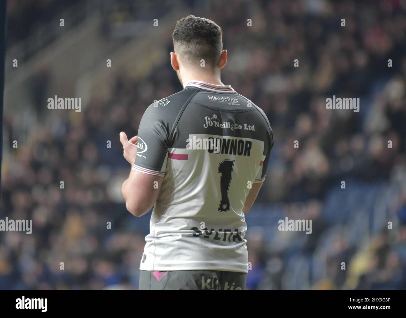 Leeds, Großbritannien. 10. März 2022. Rümpfe Jake Connor vor dem Betfred Super League-Spiel zwischen Leeds Rhinos und Hull FC am 10.03.2022 im Headingley Stadium, Leeds, Großbritannien Credit: Craig Cresswell/Alamy Live News Stockfoto