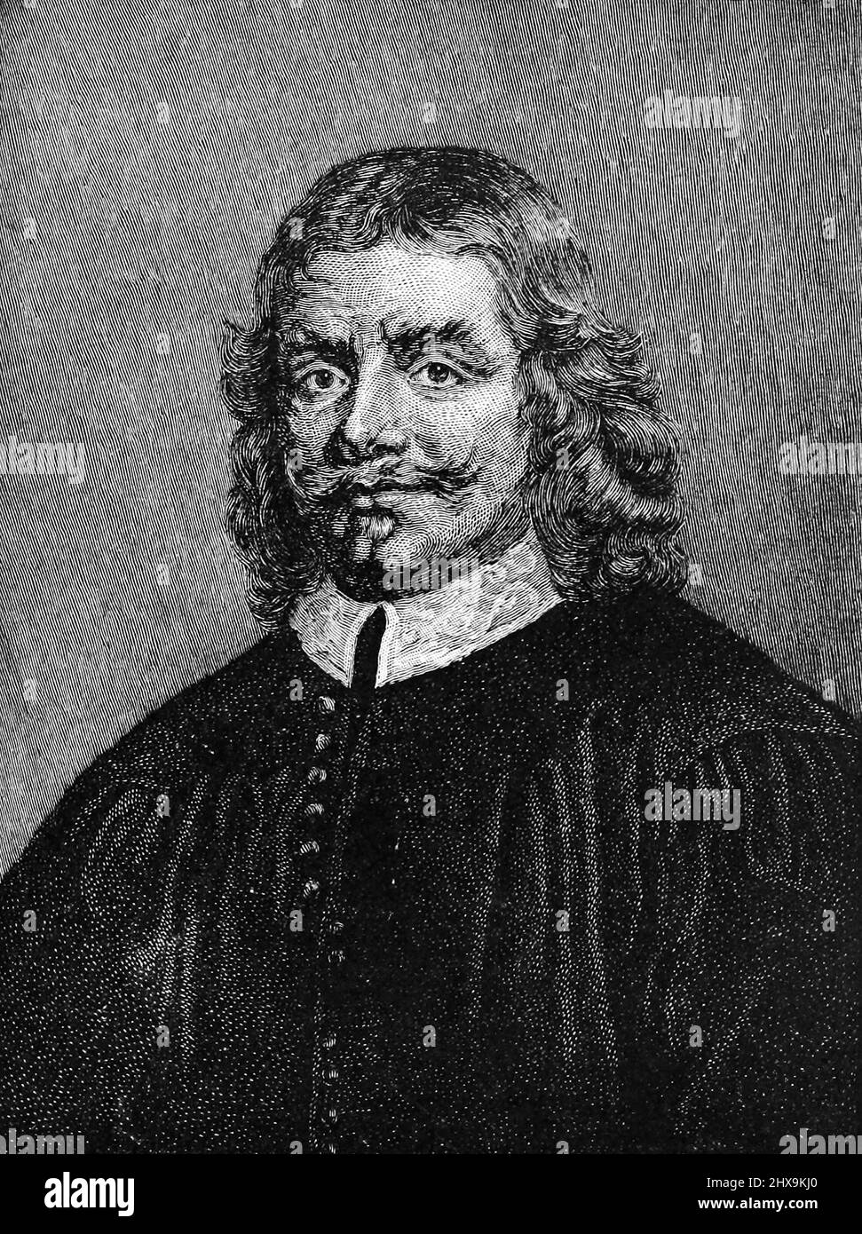 John Bunyan (1628–1688), englischer Schriftsteller und puritanischer Prediger, erinnerte sich am besten als Autor der christlichen Allegorie der Fortschritt des Pilgers. Stockfoto
