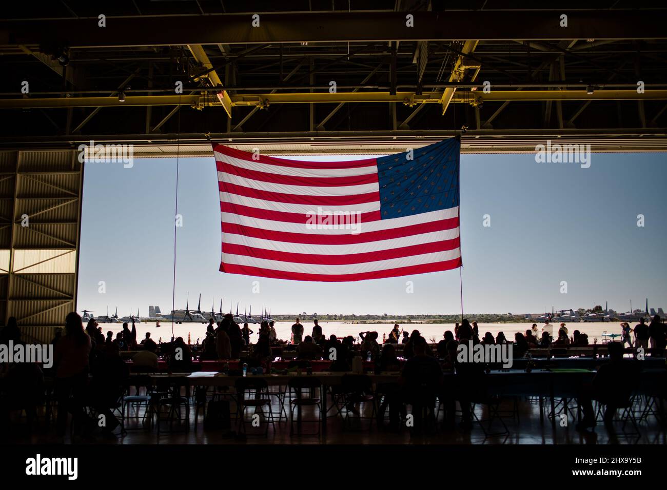 Militärische Heimkehr auf der Miramar Base in San Diego Stockfoto