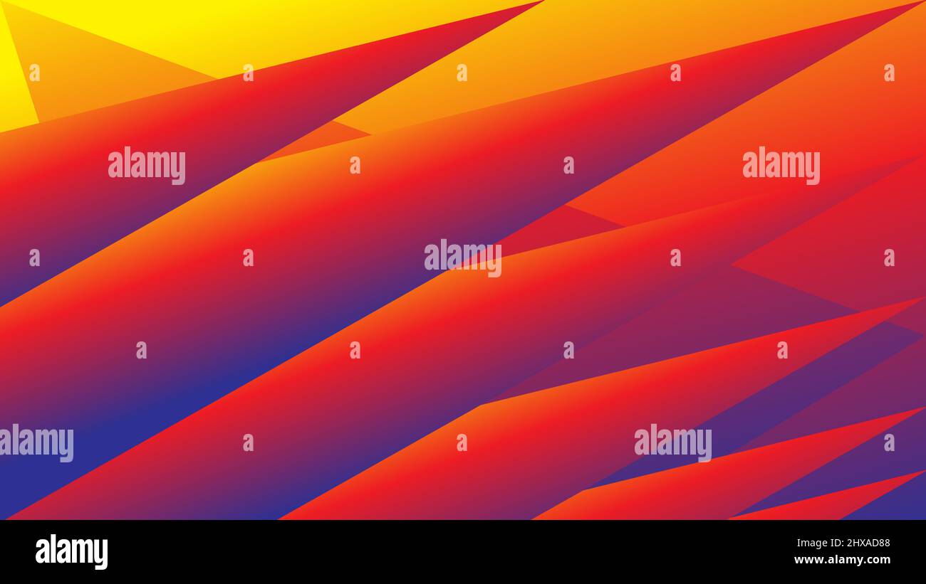 Roter blauer Dreieck abstrakter Hintergrund Stock Vektor