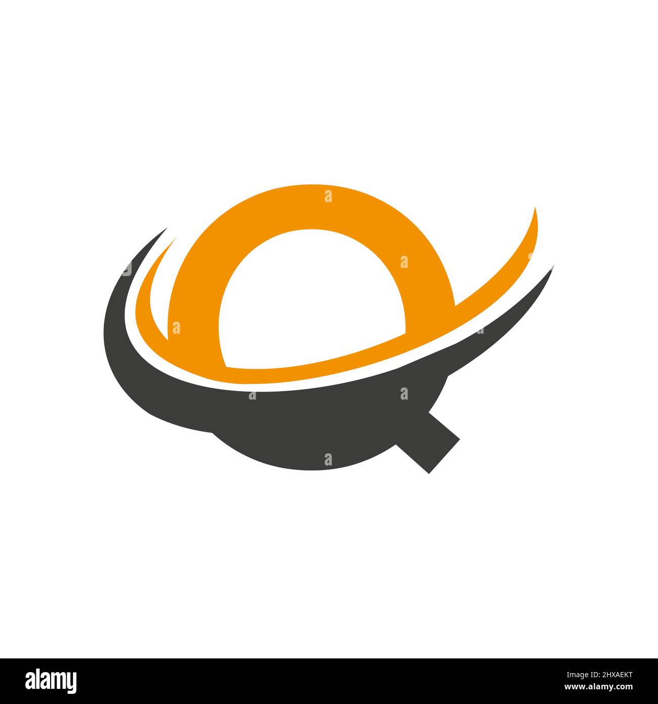 Ursprüngliches Design des Logos des Q-Buchstabens im Vektorformat. Q Logo für Business und Company Identity, moderne, flache und minimalistische Vorlage Stock Vektor