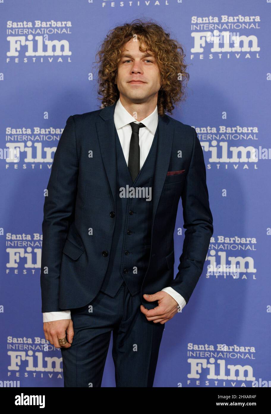 Evan Hand für den Film „Belle Vie“ auf dem roten Teppich beim jährlichen Santa Barbara International Film Festival 37. Stockfoto
