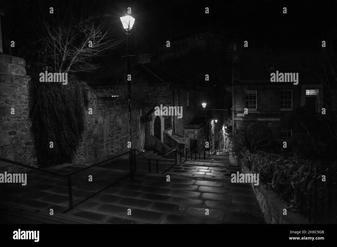 Vennel Steps, Edinburgh Stockfoto