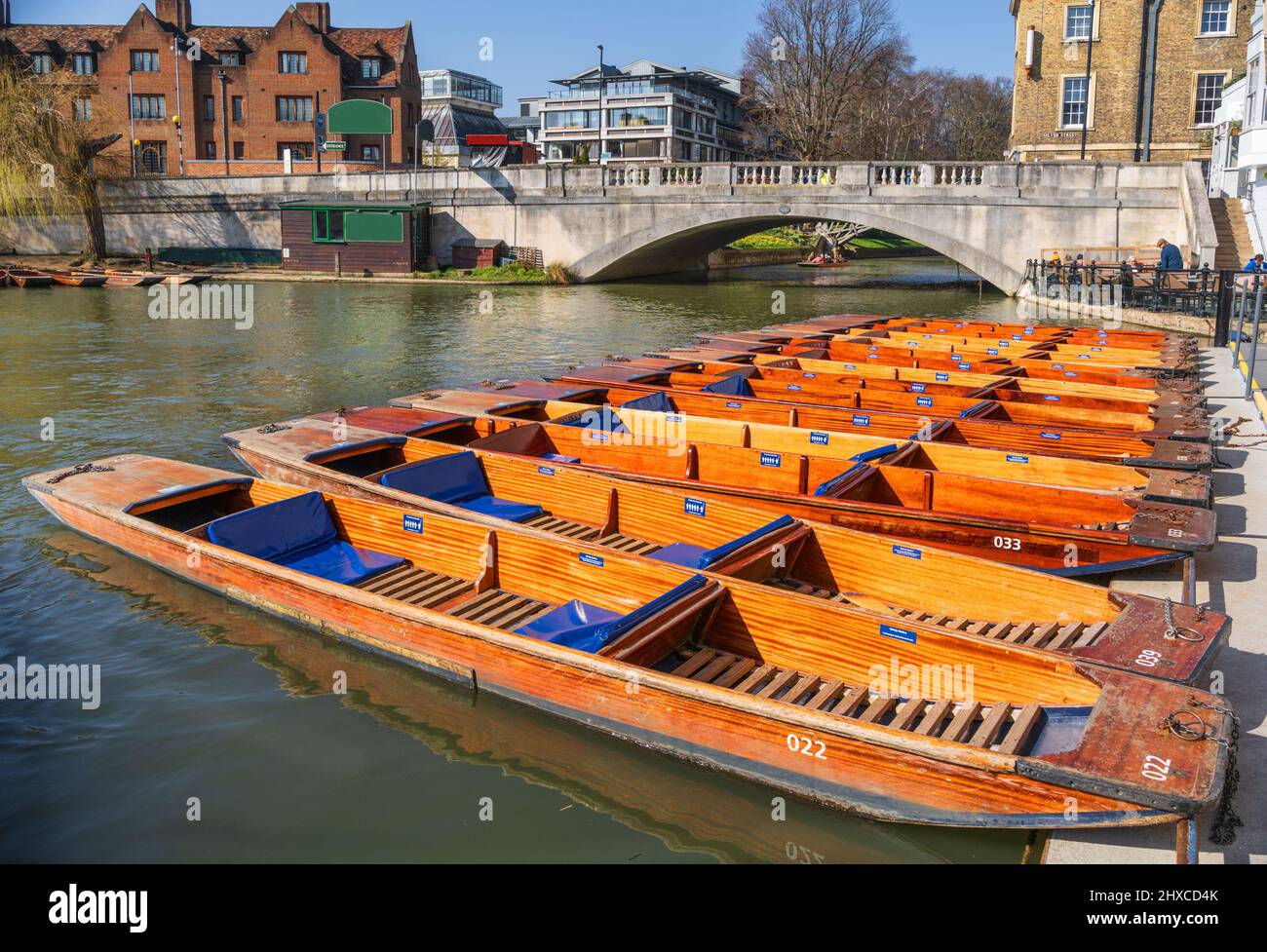 Silver Street Bridge Punting Station in Cambridge Stockfoto