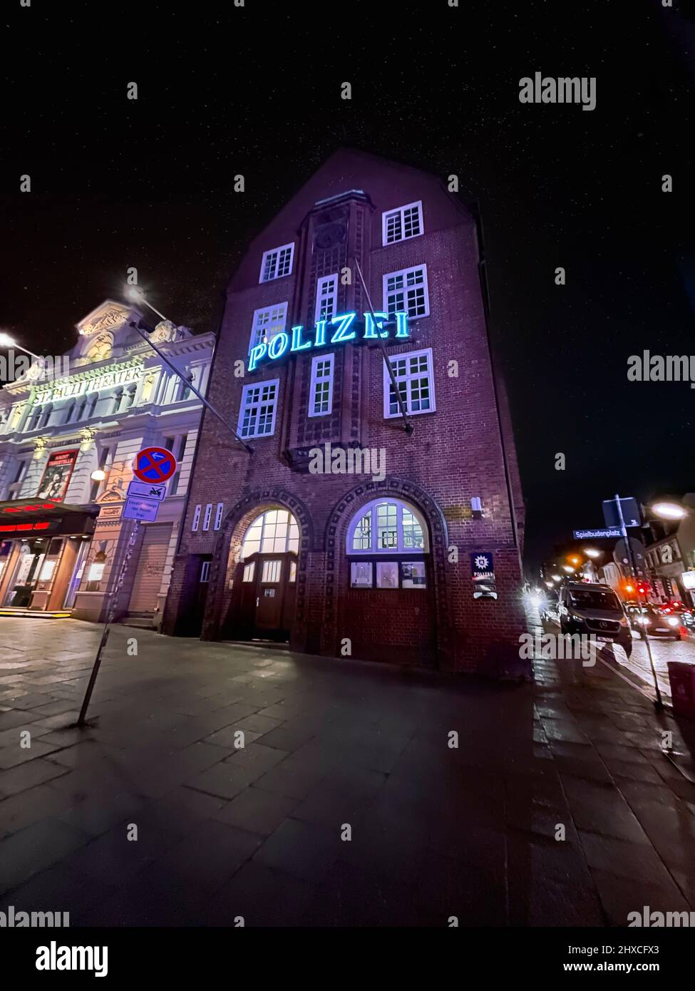 Davidwache, Reeperbahn, Hamburg, Deutschland, Europa Stockfoto