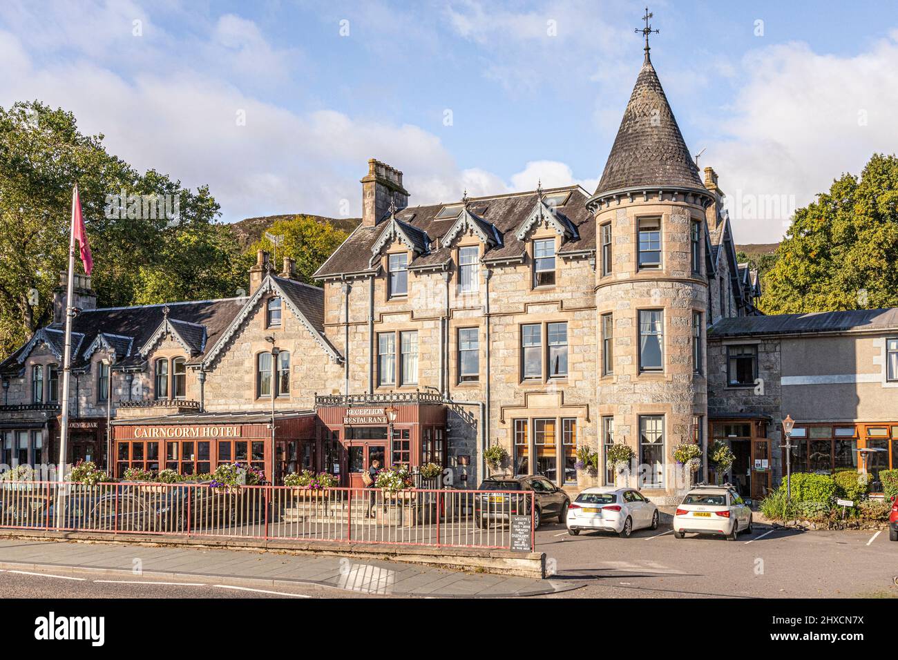 The Cairngorm Hotel in Aviemore, Highland, Schottland, Großbritannien. Stockfoto