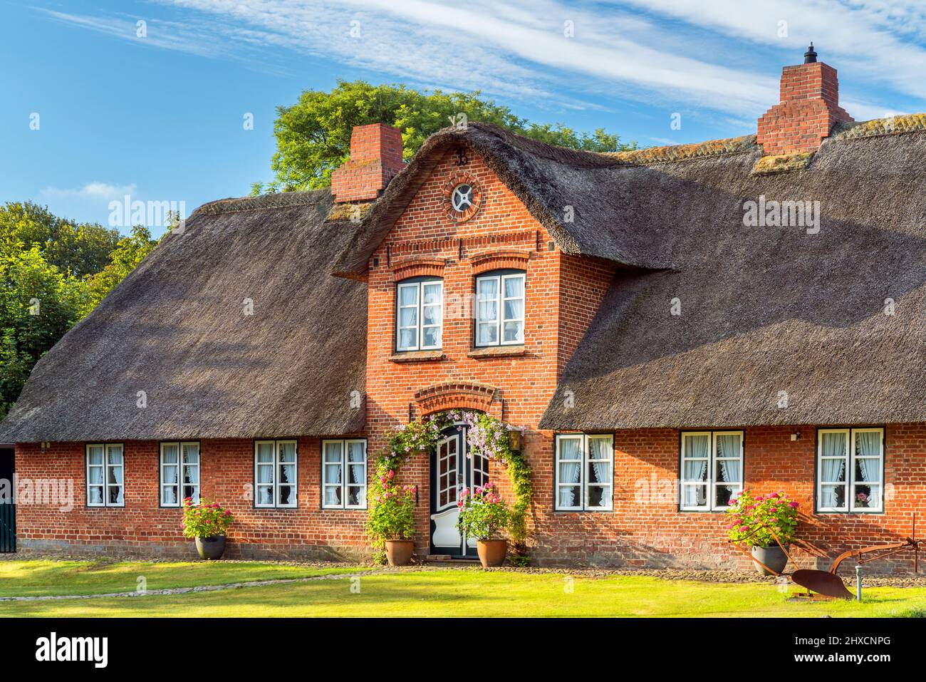 Friesisches Haus in Keitum, Insel Sylt, Schleswig-Holstein, Deutschland Stockfoto