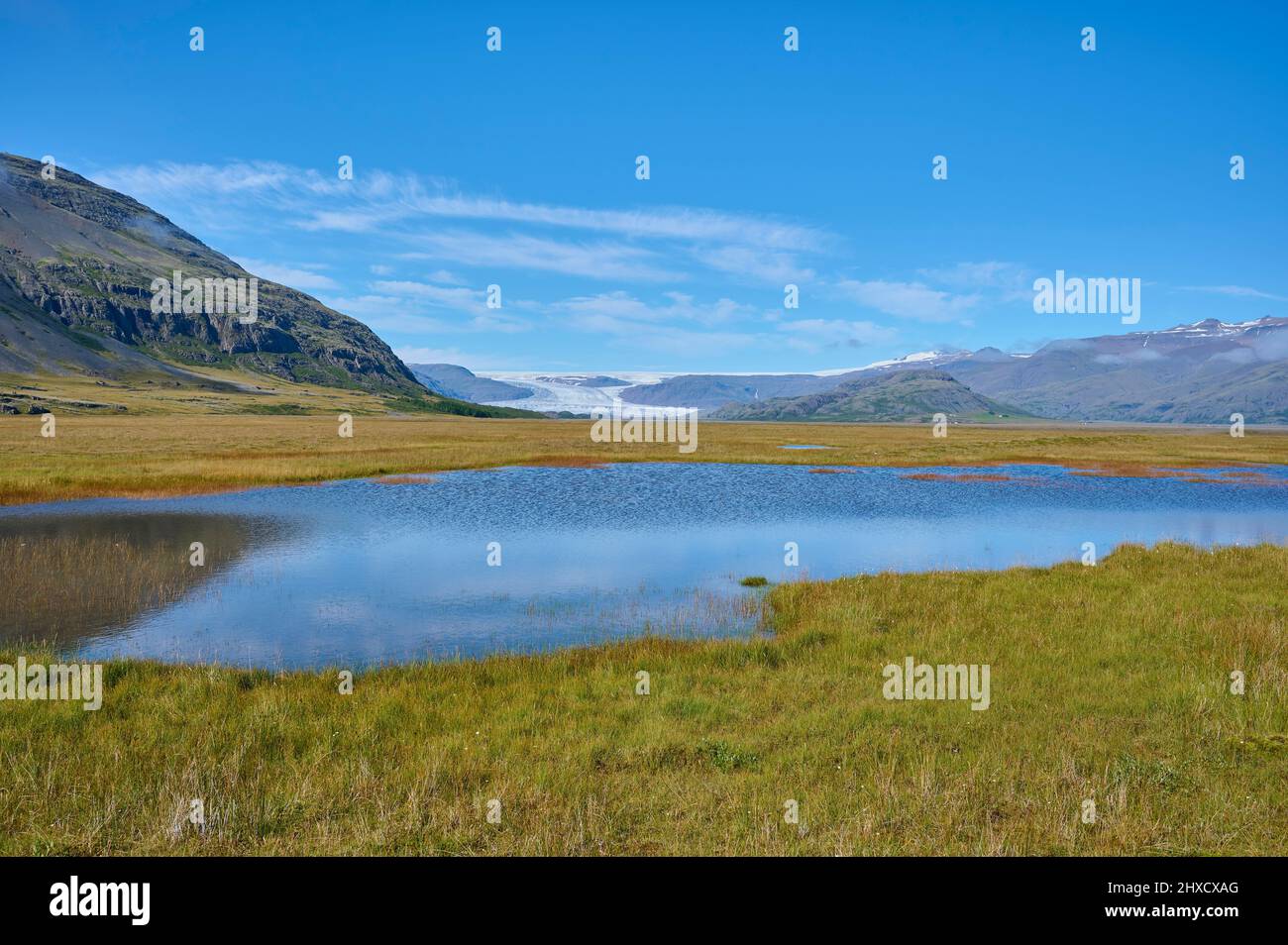 See, Sommer, Suðurnes, Sudurland, Insel Stockfoto