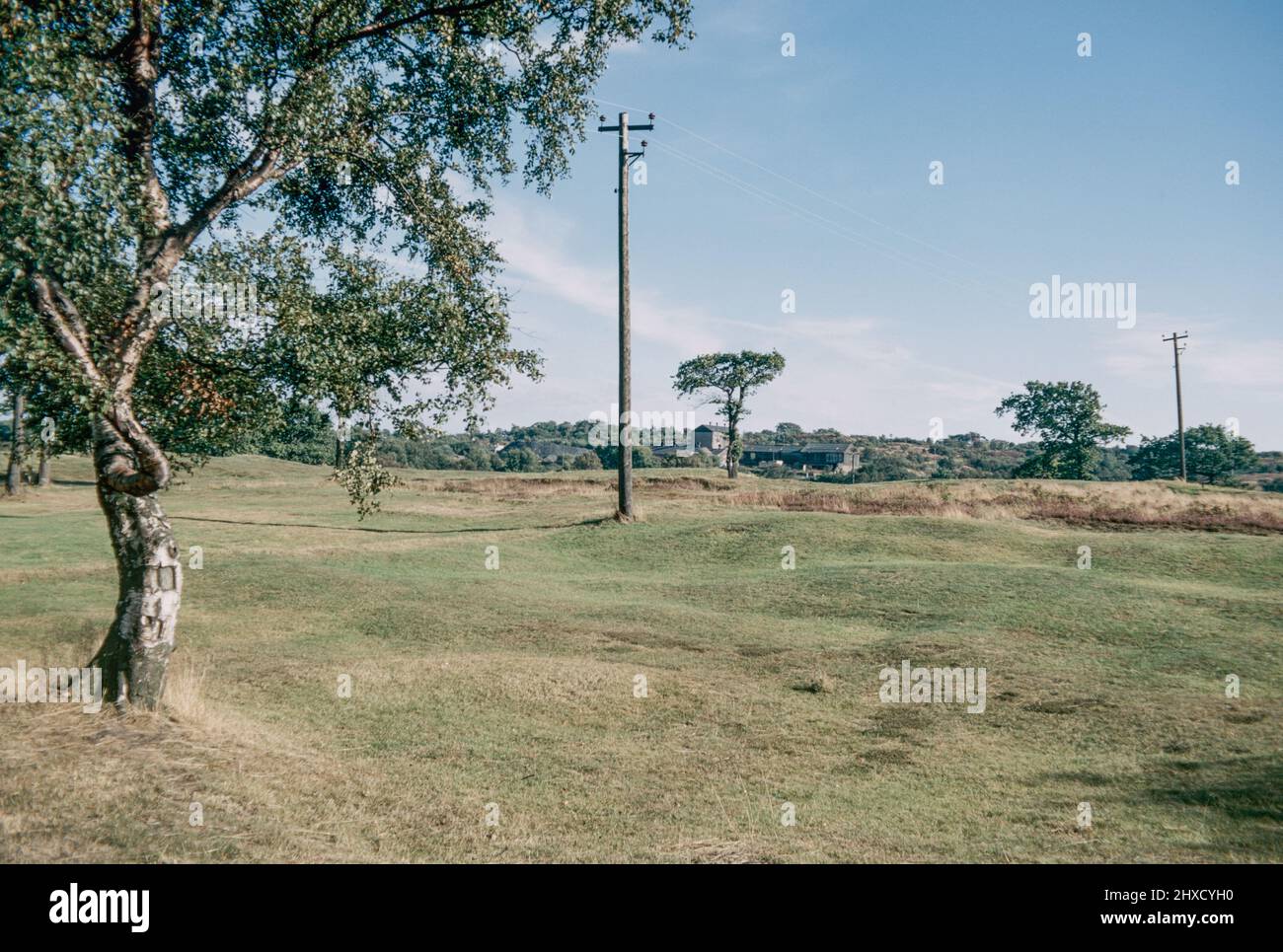 Rough Castle Fort Remains - eine römische Festung an der Antonine Wall etwa 2 Kilometer südöstlich von Bonnybridge in der Nähe von Tamfourhill in der Falkirk council Area, Schottland. Archivscan von einem Dia. September 1972. Stockfoto