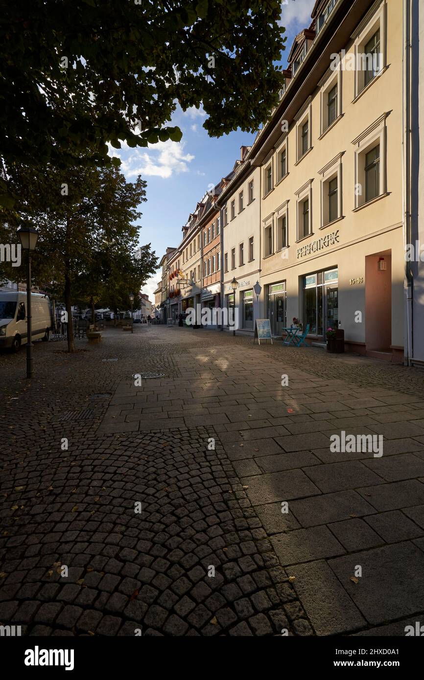 Die historische Altstadt von Zeitz, Burgenlandkreis, Sachsen-Anhalt, Deutschland Stockfoto