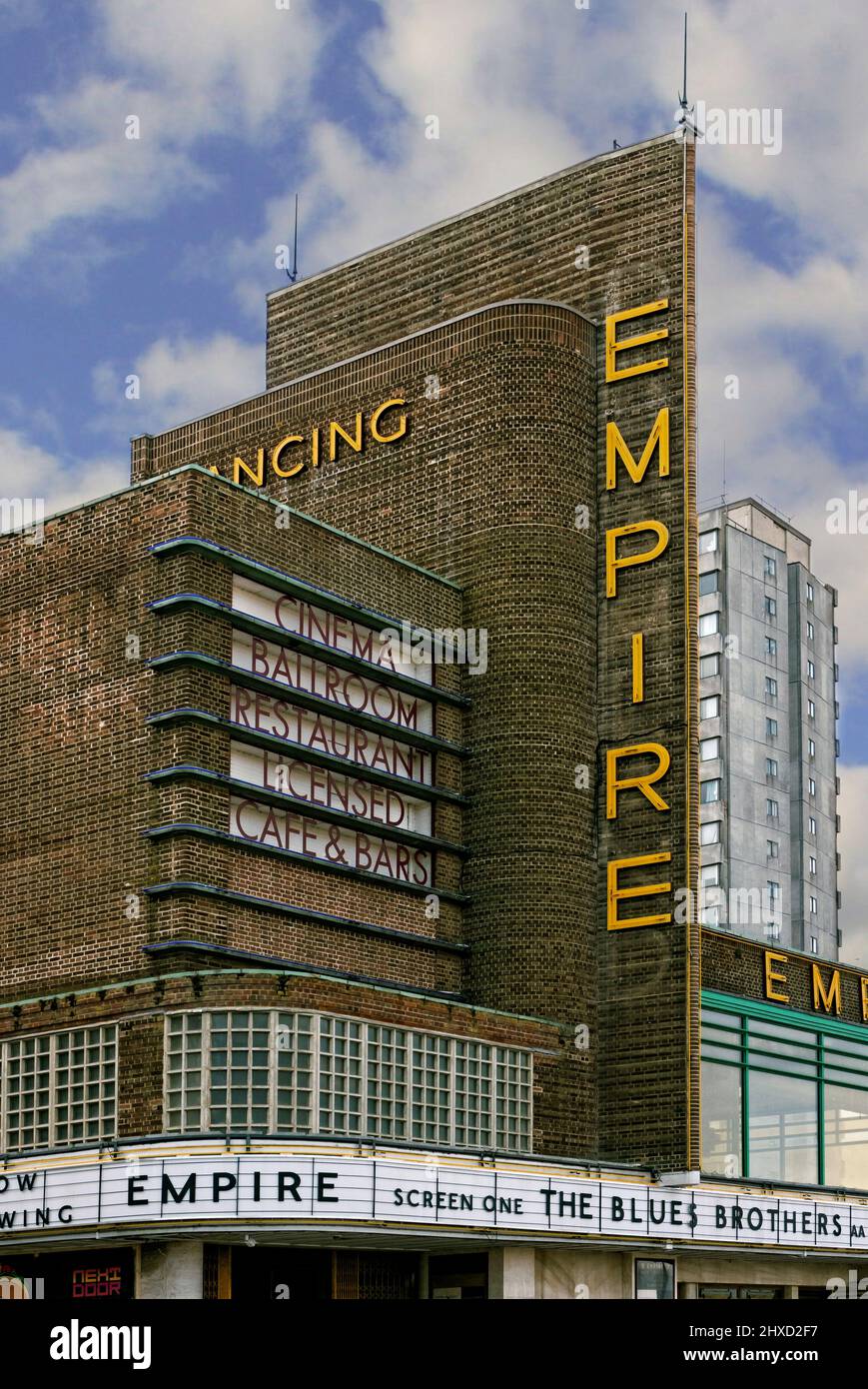 Dreamland Margate verwandelte sich für den Sam Mendes Film Empire of Lightl in das Empire Cinema. Stockfoto