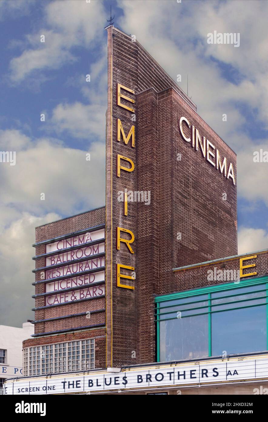 Dreamland Margate verwandelte sich für den Sam Mendes Film Empire of Lightl in das Empire Cinema. Stockfoto
