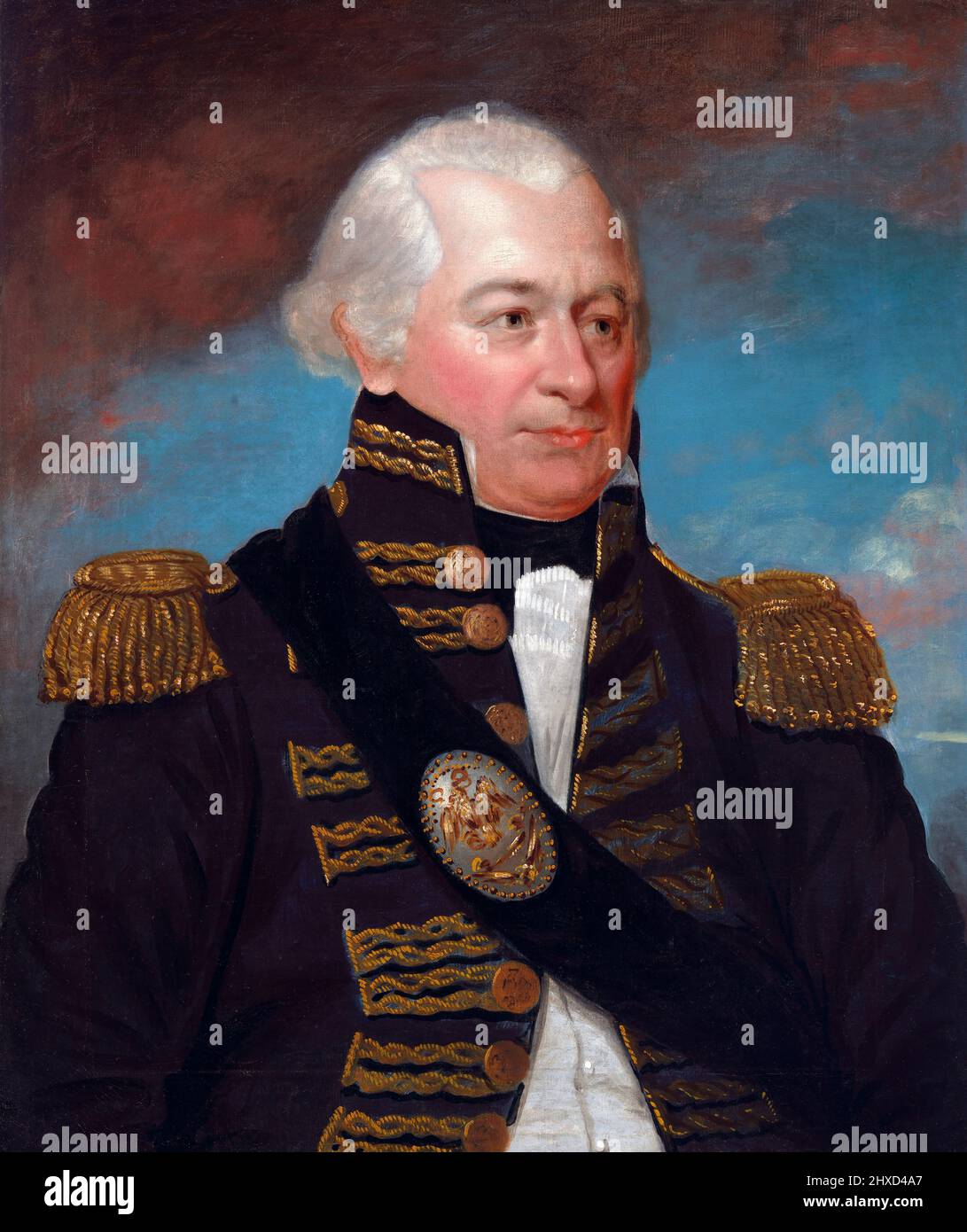 Porträt des Offiziers der kontinentalen Armee, James Wilkinson (1757-1825), anonym, Öl auf Leinwand, c. 1820 Stockfoto