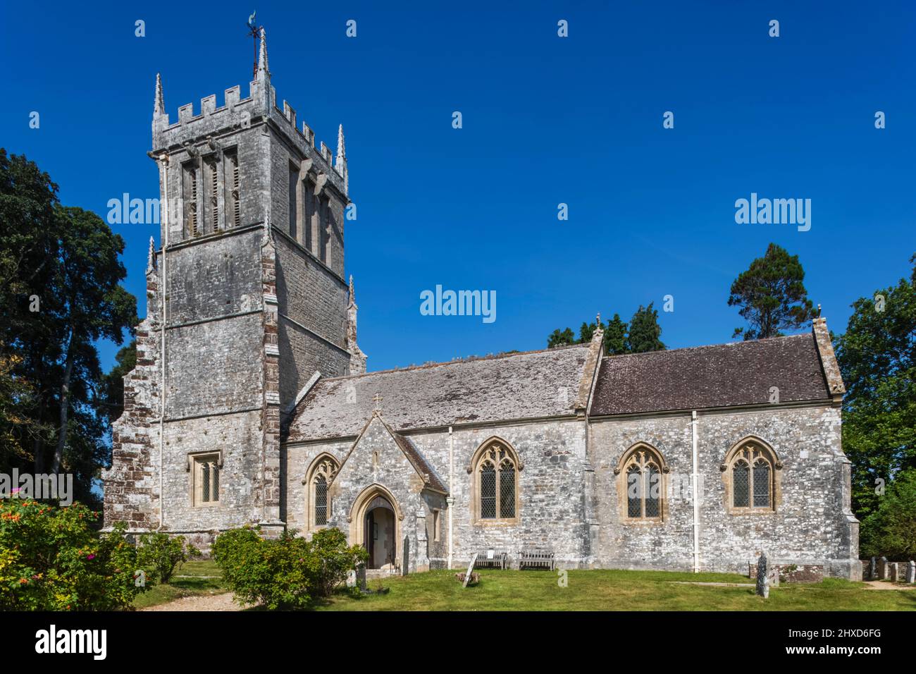 England, Dorset, East Lulworth, St. Andrew's Church Stockfoto