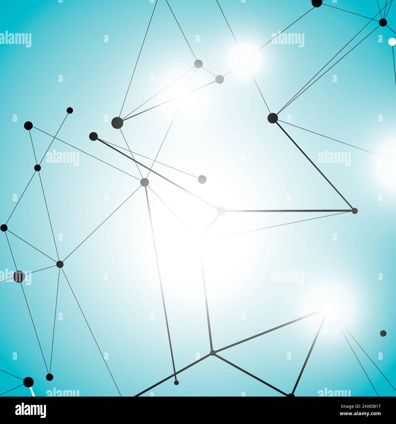 Abstrakt Wissenschaft Technologie Vektor Hintergrund mit Verbindung polygonale Struktur Stock Vektor