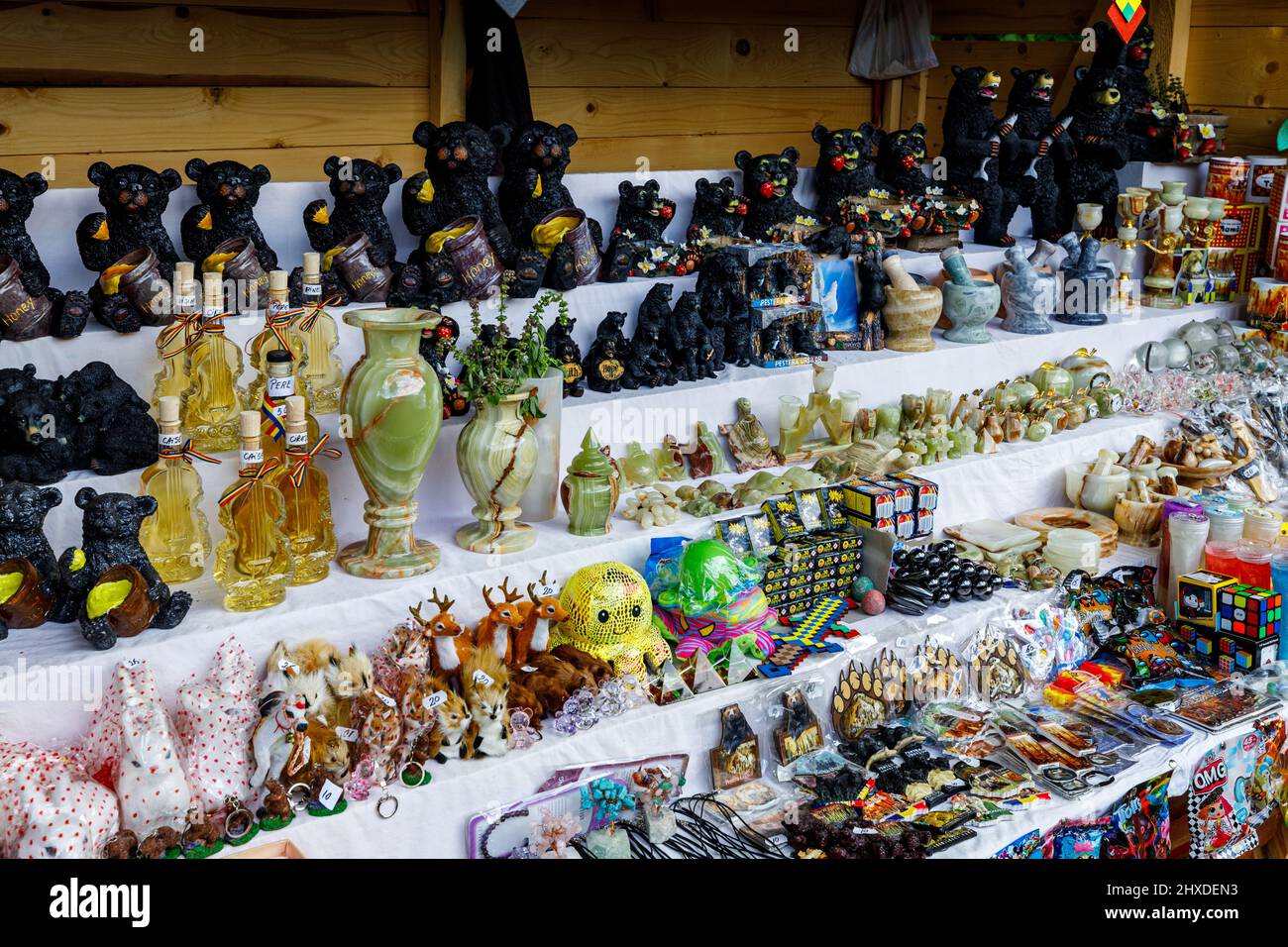 Der touristische Markt von chiscau in rumänien Stockfoto